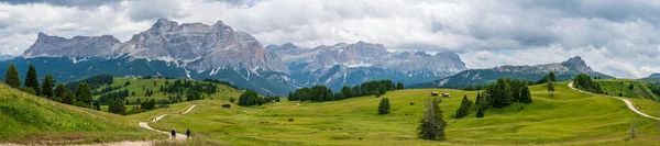 Altopiano Pralongia Nel Cuore Delle Dolomiti Tra Corvara San Cassiano — Foto Stock