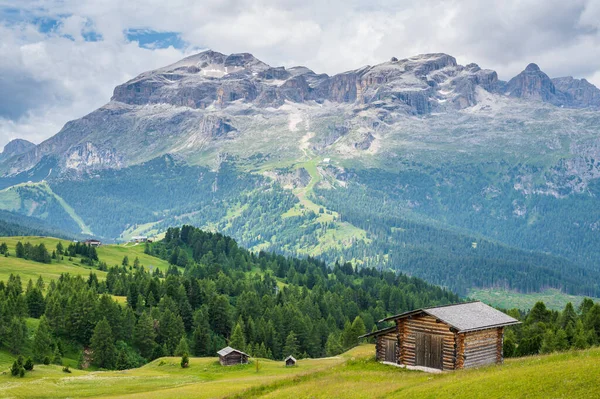 Pralongias Platå Hjärtat Dolomiterna Mellan Corvara Och San Cassiano — Stockfoto