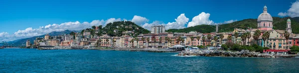 Old Town Pegli District Genoa Seen Cliffs — Stock Photo, Image