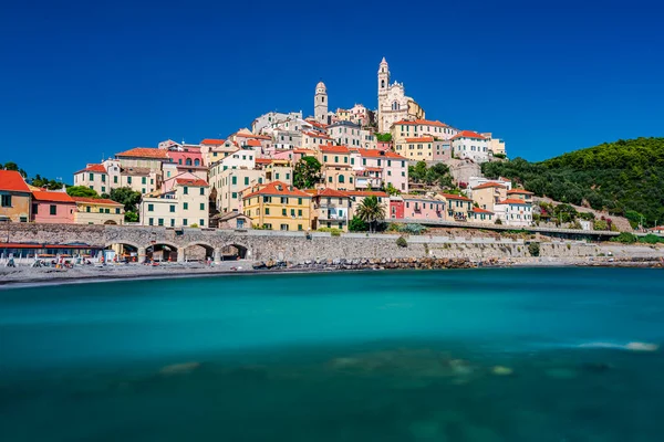 Das Antike Dorf Cervo Auf Einem Hügel Direkt Meer Der — Stockfoto