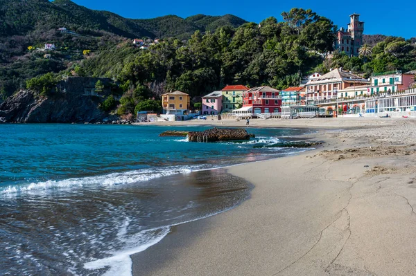 Den Antika Byn Moneglia Den Italienska Rivieran — Stockfoto