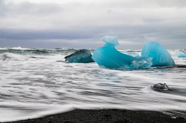 아이슬란드 다이아몬드 해변에 바트나 — 스톡 사진