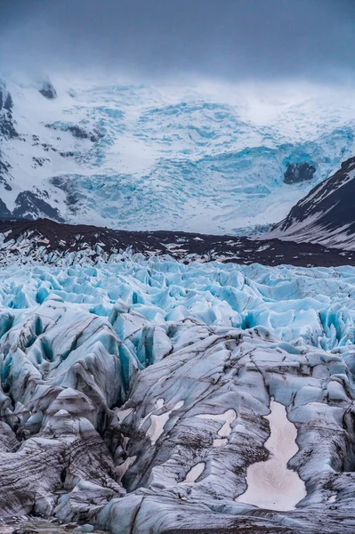 冰岛最大的欧洲冰川Vatnajokull的一部分 — 图库照片