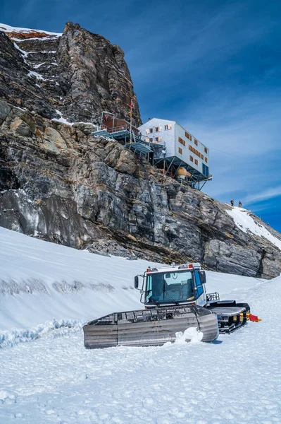 Monchsjoch Hut Sviçre Alp Dağları Ait Bir Dağ Kulübesi — Stok fotoğraf