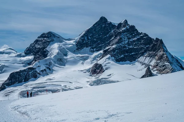 Jungfrau 158 Meter Een Van Belangrijkste Toppen Van Berner Alpen — Stockfoto