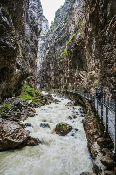 Kanion Wykopany Lodowca Grindelwald Szwajcarii — Zdjęcie stockowe