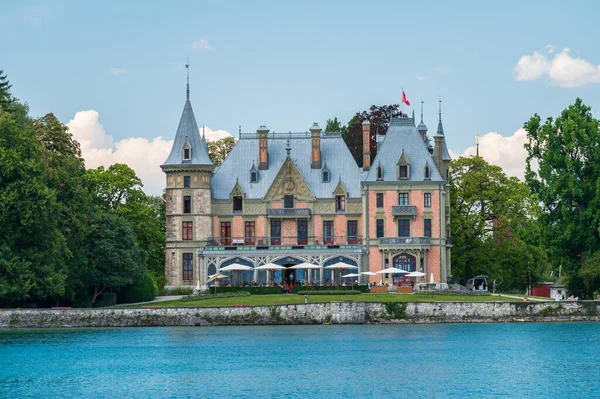 Castillo Schadau Cerca Thun Orilla Thunersee Cantón Berna Suiza —  Fotos de Stock