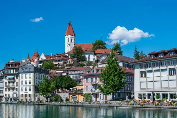 Krásná Vesnice Thun Thunersee Kanton Bern Švýcarsko — Stock fotografie