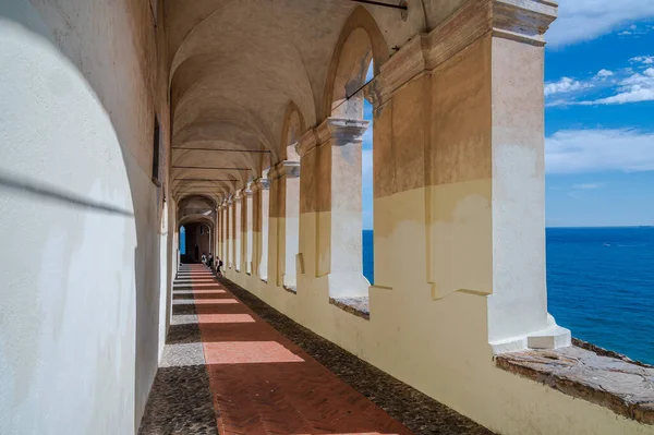 Las Arcadas Saint Chiara Loggia Casco Antiguo Porto Maurizio Imperia —  Fotos de Stock