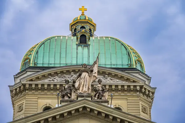 Det Federala Palatset Bern Säte För Regeringen Schweiz Och Parlamentet — Stockfoto