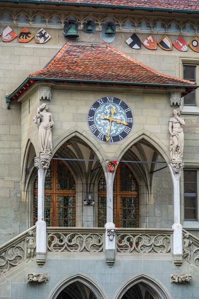 Gevel Van Paleiszetel Van Het Stadhuis Van Bern Zwitserland — Stockfoto