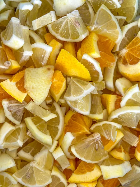 sliced lemon background. prepare for homemade lemonade