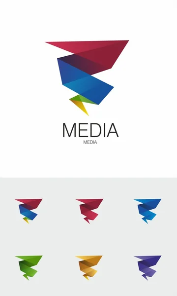 Logotyp (media) Royaltyfria illustrationer