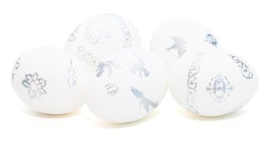 Beyaz yumurta Paskalya için