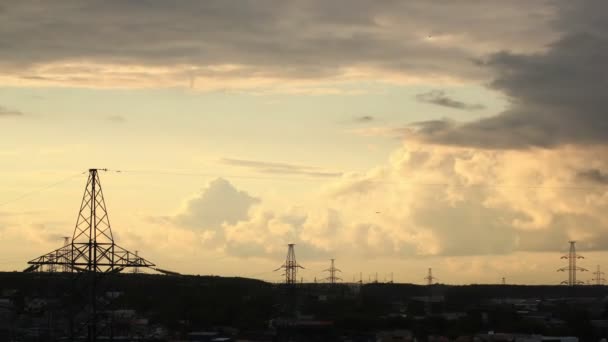 Zonsondergang timelapse — Stockvideo