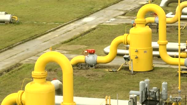 Gas oil plant — Stockvideo