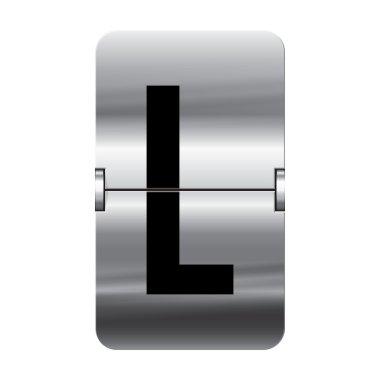 Flipboard l harfi - kalkış pansiyon - gümüş