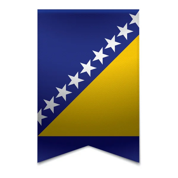 Vaandel - Bosnische vlag — Stockvector