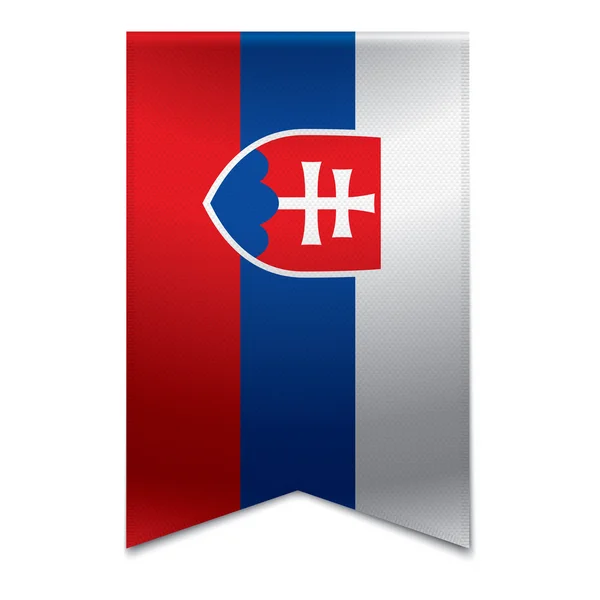 Menyfliksområdet banner - slovakiska flagga — Stock vektor