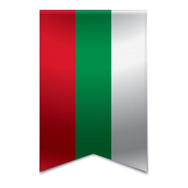 Ribbon banner - bulgarian flag — Stock Vector