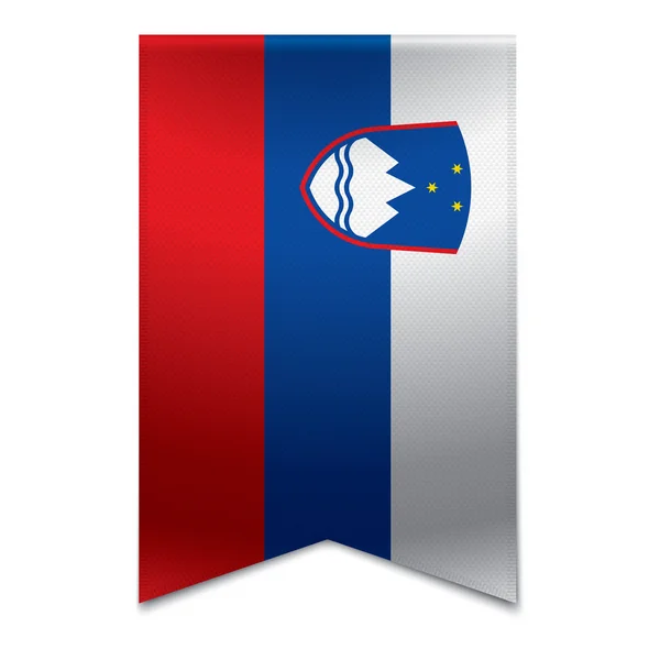 Menyfliksområdet banner - slovenska flaggan — Stock vektor