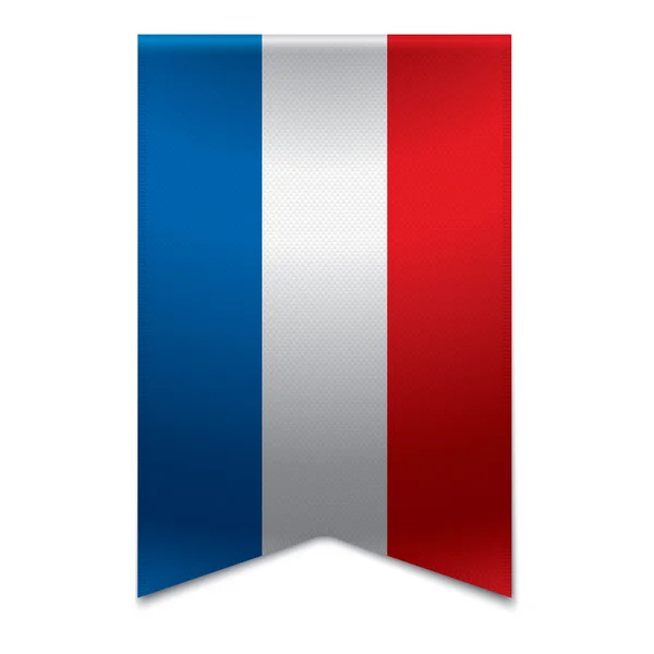 Bandera de cinta - bandera croata — Vector de stock