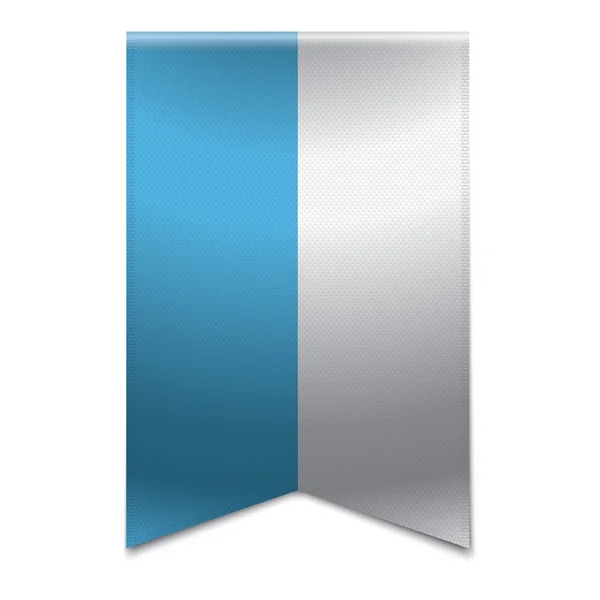 Bannière ruban - drapeau de san marino — Image vectorielle
