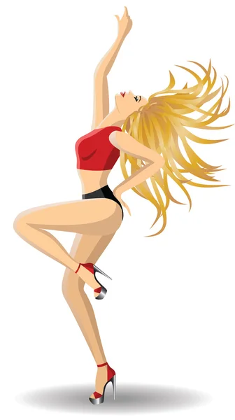 Go-go dancer — Stock Vector