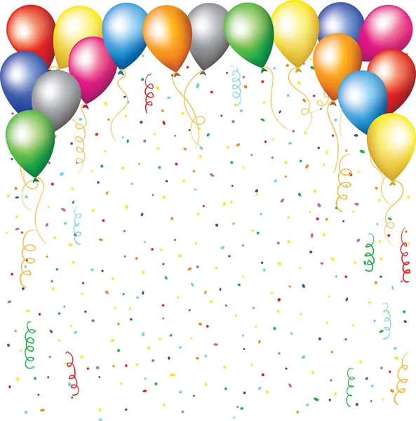 Balon, konfeti ve serpantin