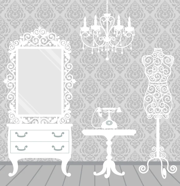Vrouw boudoir met tabel — Stockvector © Elvetica #152936852 Vrouw boudoir met tabel — Stockvector © Elvetica #152936852