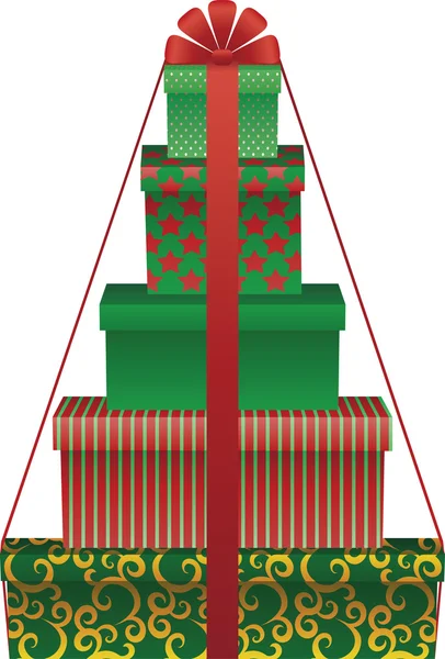 Árbol de regalo — Archivo Imágenes Vectoriales