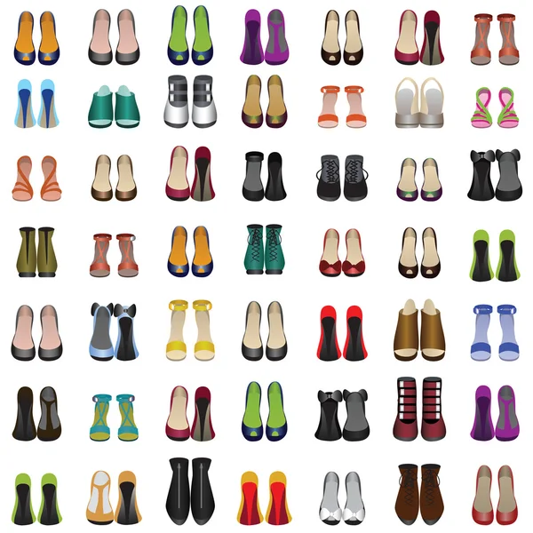 Conjunto de sapatos — Vetor de Stock