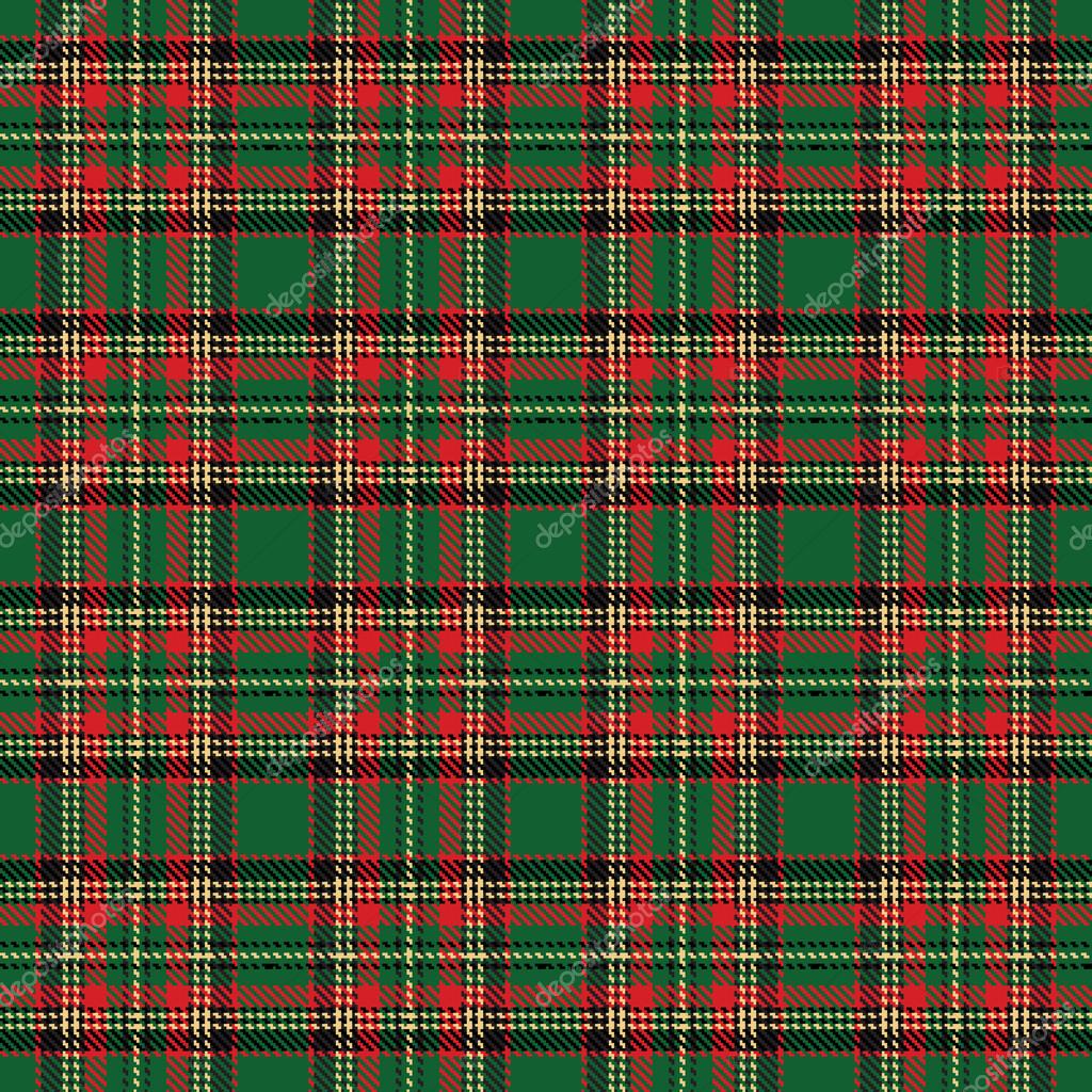 Red And Green Plaid Background