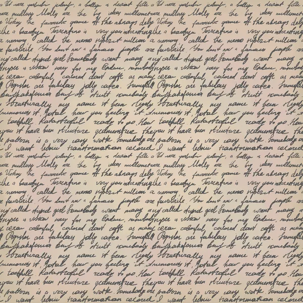 Carta manuscrita — Vetor de Stock
