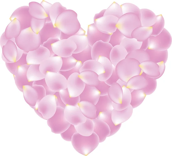 Πέταλο σχήμα καρδιά — Διανυσματικό Αρχείο