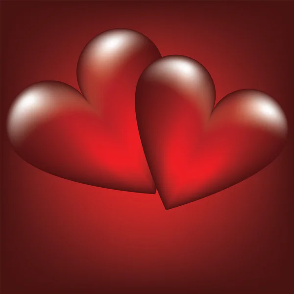 Två hjärta — Stock vektor