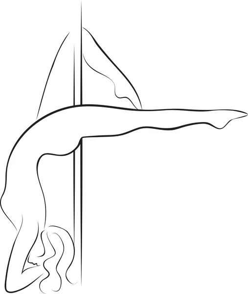 Pole danseur — Image vectorielle