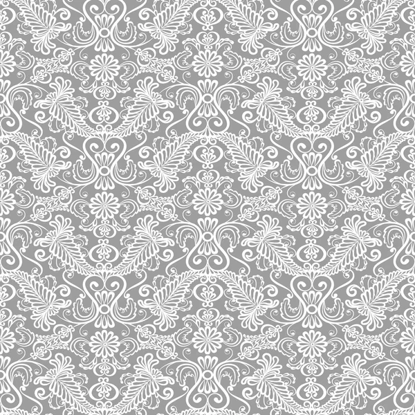 Dentelle sans couture motif floral — Image vectorielle