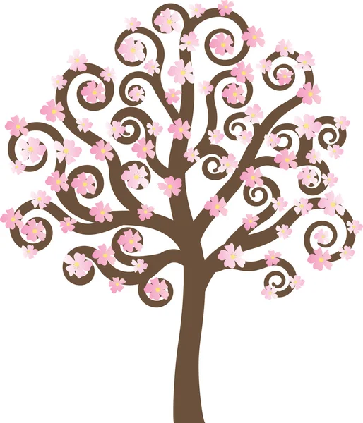 Frühlingsbaum — Stockvektor