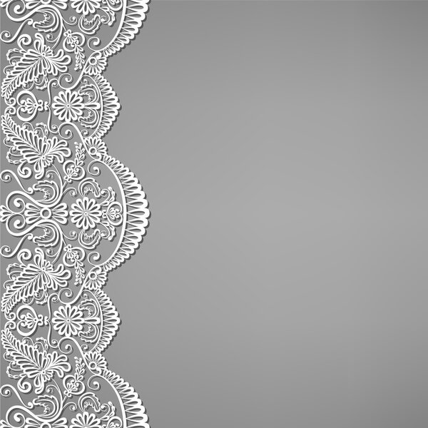 lace and floral ornaments