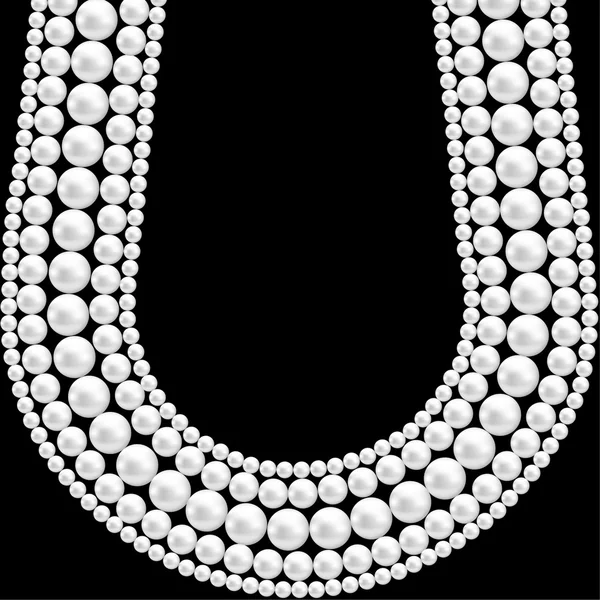 Pearl necklace — Stock Vector