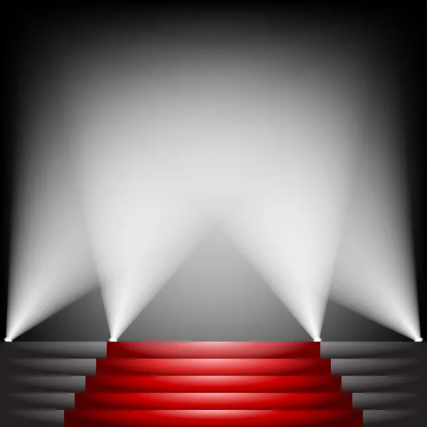 Red carpet — Stock Vector