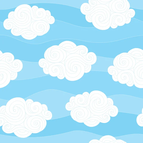 Nubes — Vector de stock