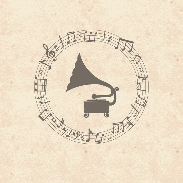 Gramophone — Stockvector