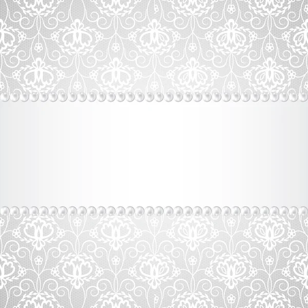 Lace fabric background — Stock Vector