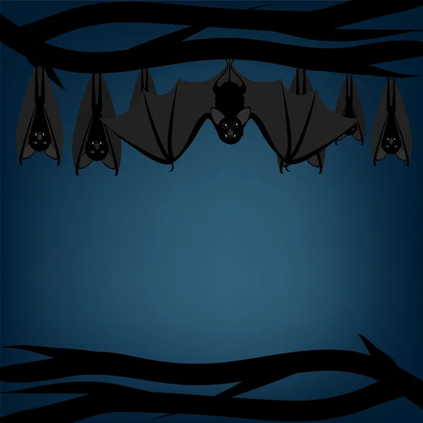 Bats hanging — Stock Vector
