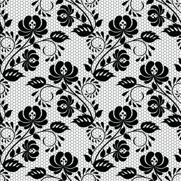 Floral kantpatroon — Stockvector