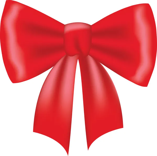 Red bow — Stock Vector