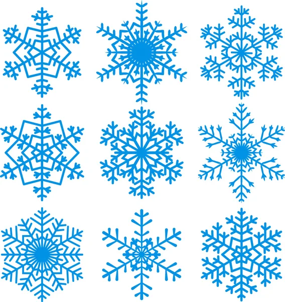 Snowflakes set — Stock Vector