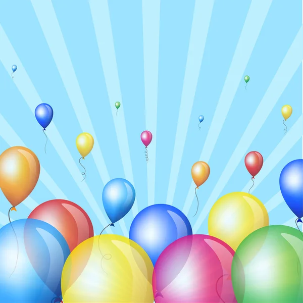 Globos coloridos — Vector de stock